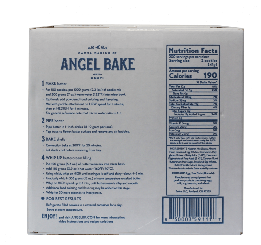 Angel Bake Macaron Mix Food Service PKG