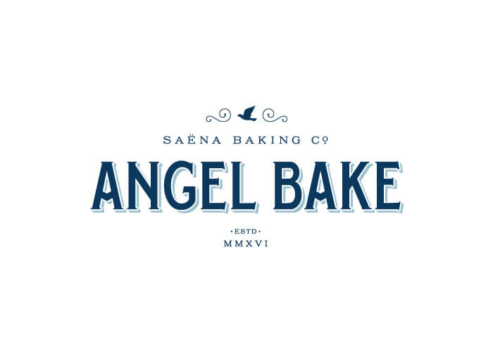 Saena Baking Co. Angel Bake logo