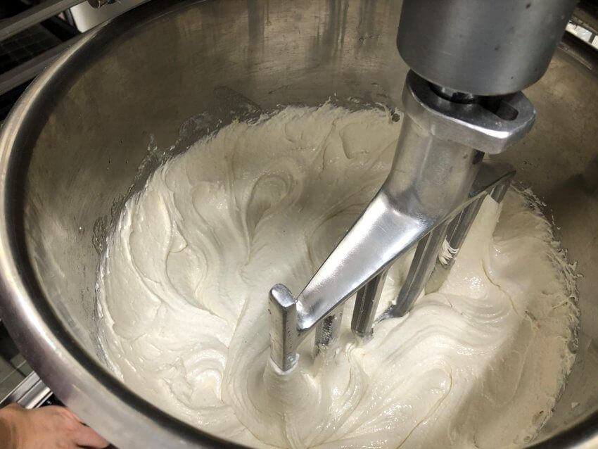 ten pounds of Macaron batter in 7 minutes