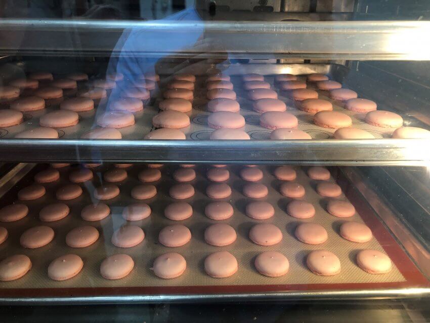High volume french macaron production
