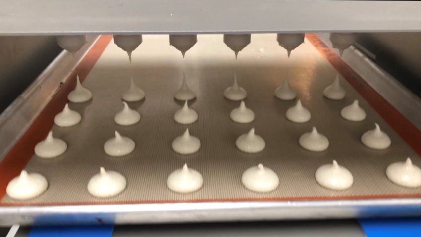 Depositing Macaron Shells