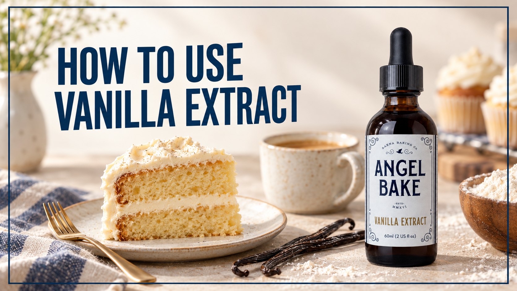 How to use pure vanilla extract in Baking, Coffee, Frosting and Desserts.